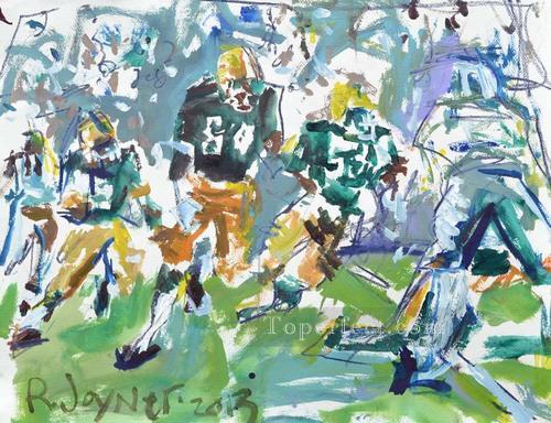 American football 04 impressionists Oil Paintings